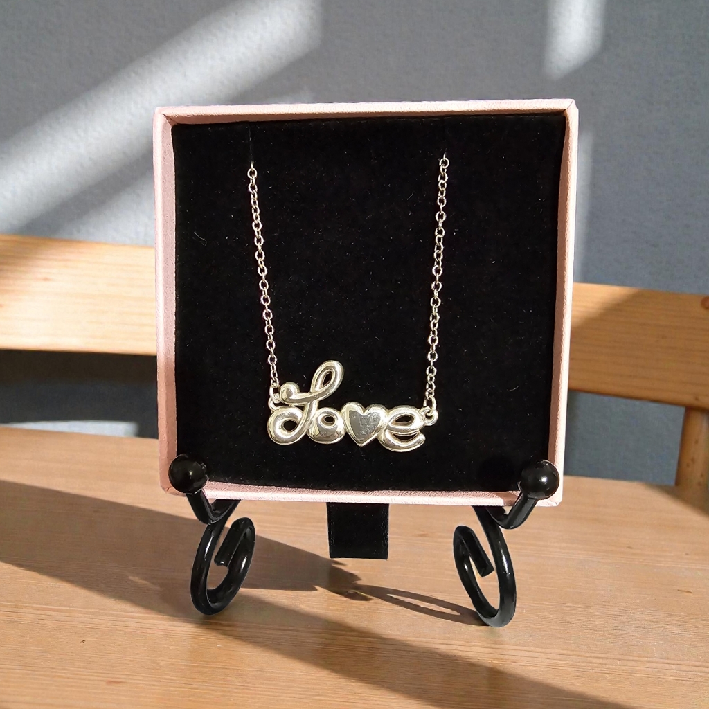 Brighton Silver Plated Love Scripted Necklace 45$